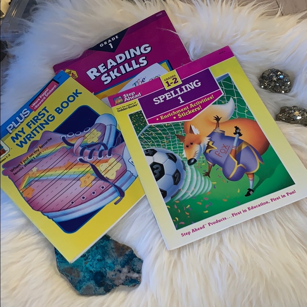 Grade 1 workbooks. Spelling Printing Reading